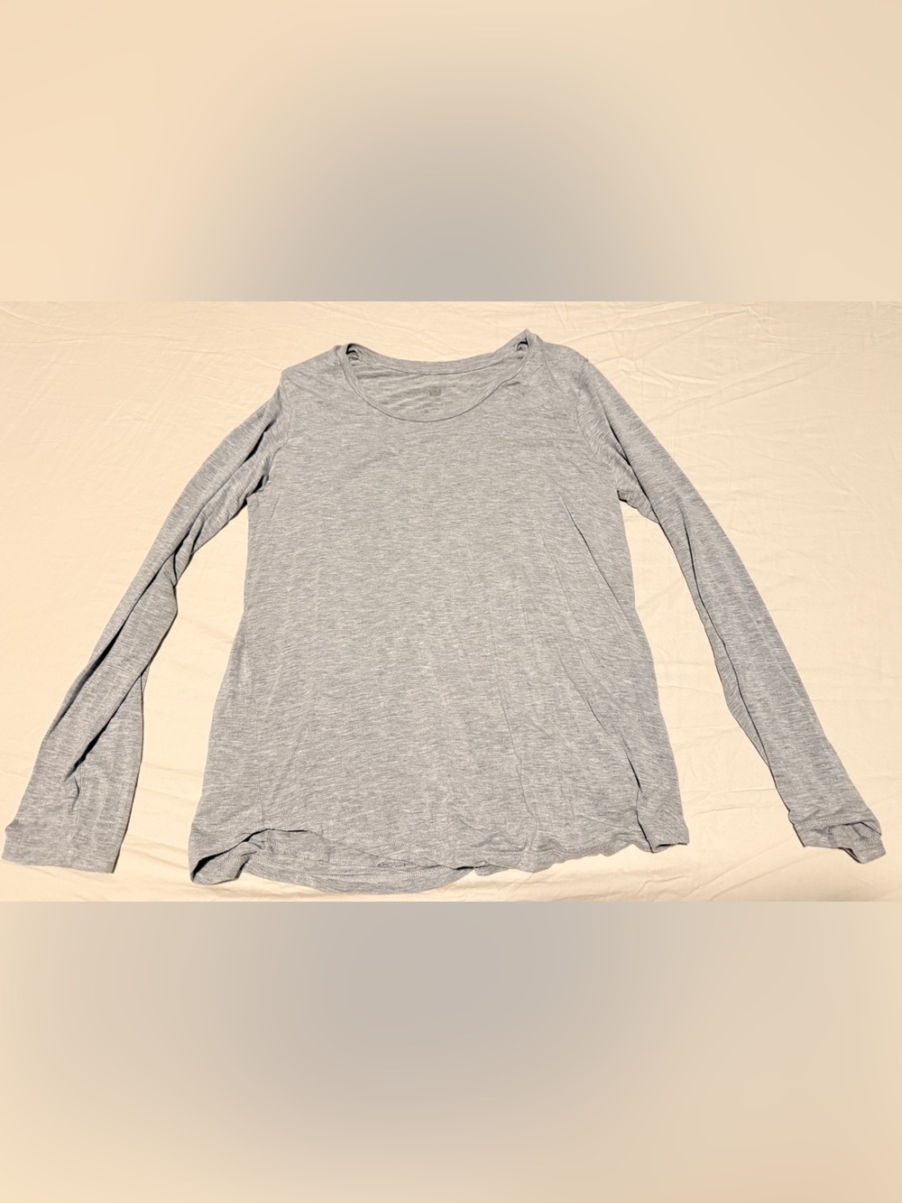 Bamboo Nursing & Maternity Long Sleeve T-shirt | Grey Heather - Small